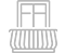 Balcons équipés